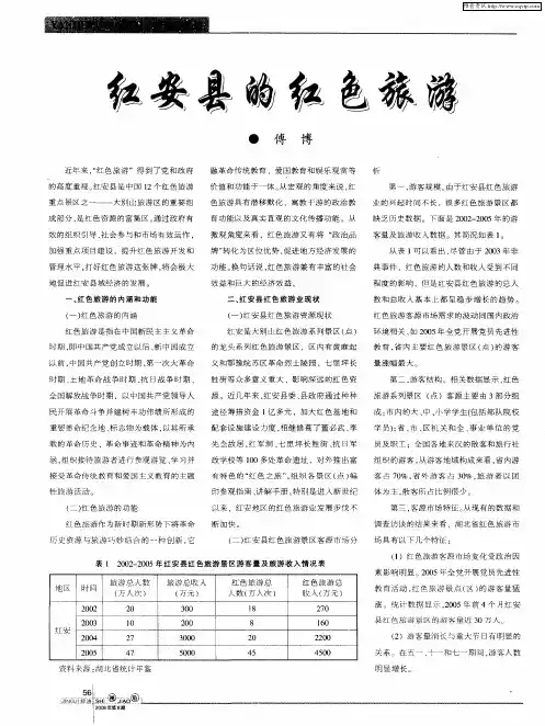 红安县的红色旅游
