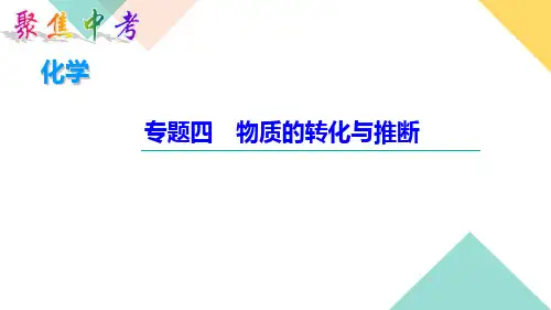 中考化学专题四 物质的转化与推断