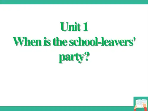 外研版九年级英语下册When is the school-leavers'partyEating t