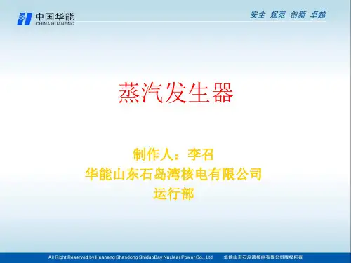 HTR-PM学习课件07-蒸汽发生器原理(已修改)(已标审)