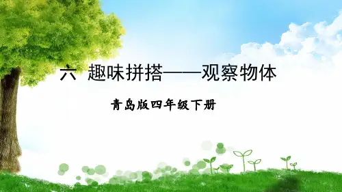 青岛版数学四年级下册六 趣味拼搭——观察物体课件