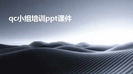 2024版qc小组培训ppt课件