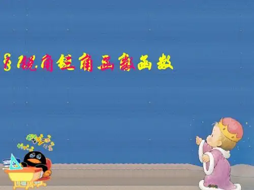 锐角三角函数 PPT课件 8 浙教版