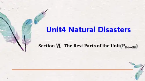 15《Natural Disasters》 PPT教学课件