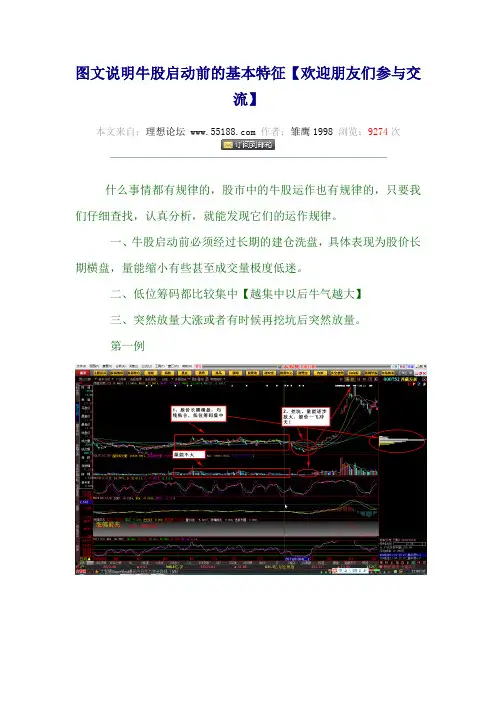 图文说明牛股启动前的基本特征