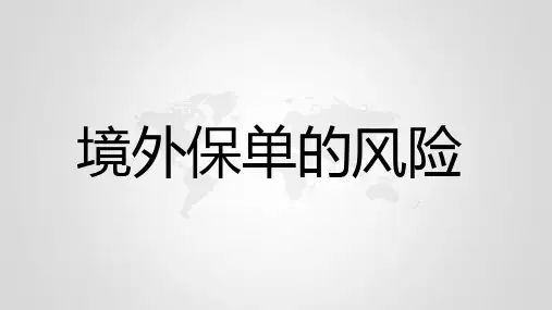 境外保单香港保险风险ppt课件