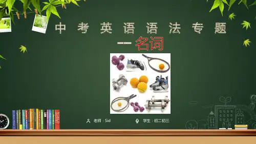 2019年中考英语语法总复习课件——名词(共36张PPT)