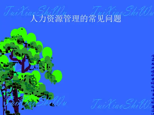 人力资源管理的常见问题
