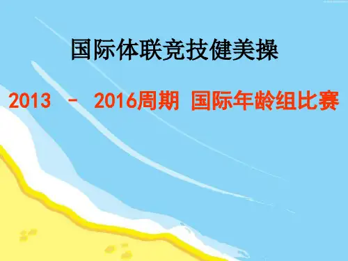 2013-2016年竞技健美操青少年规则