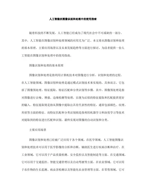人工智能在图像识别和处理中的使用指南(十)