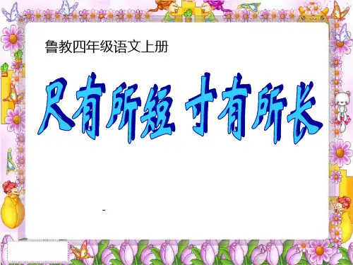 尺有所短 寸有所长-PPT课件 