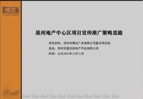 星河地产中心区项目宣传推广策略思路-房地产策划文案
