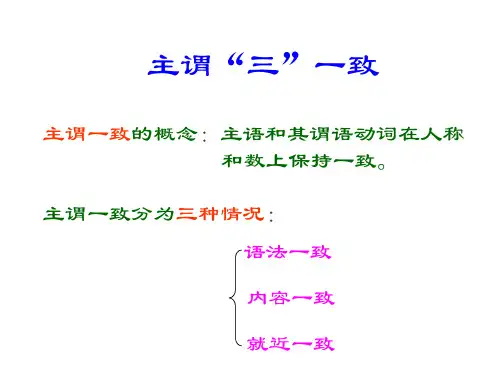 高考英语复习课件：主谓一致_(共24张PPT)