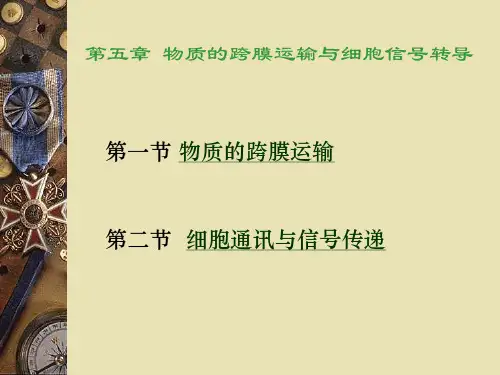 第五章物质的跨膜运输与细胞信号转导
