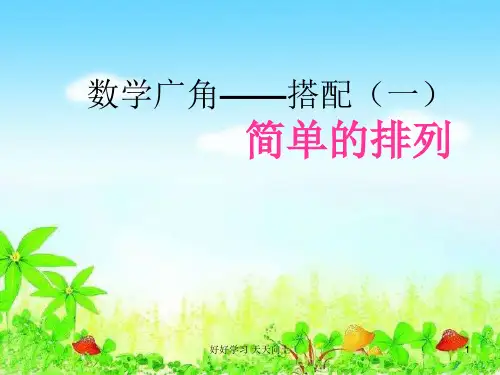 小学人教版部编版 《数学广角----搭配》ppt 名师教学PPT课件