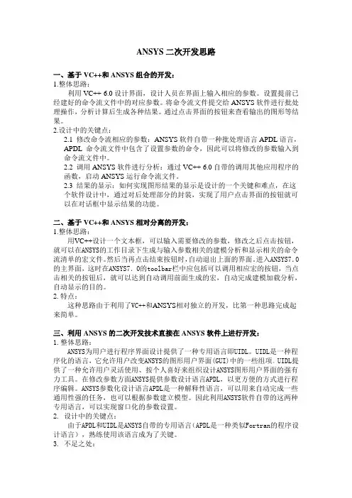 ansys项目二次开发思路