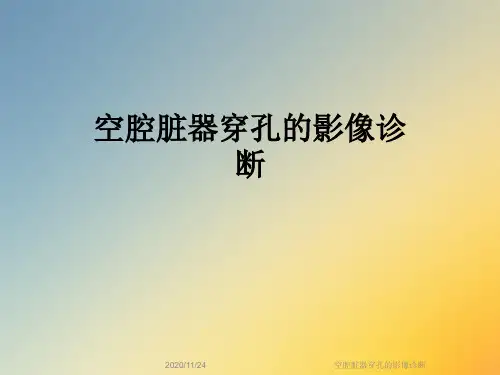 空腔脏器穿孔的影像诊断