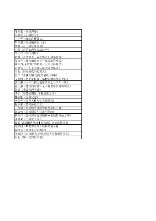 讲座课程