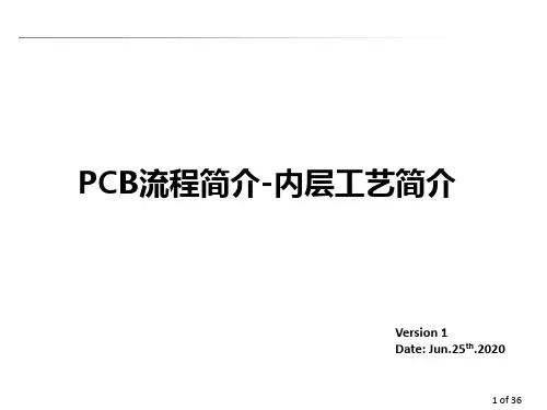 PCB流程简介-内层工艺介绍