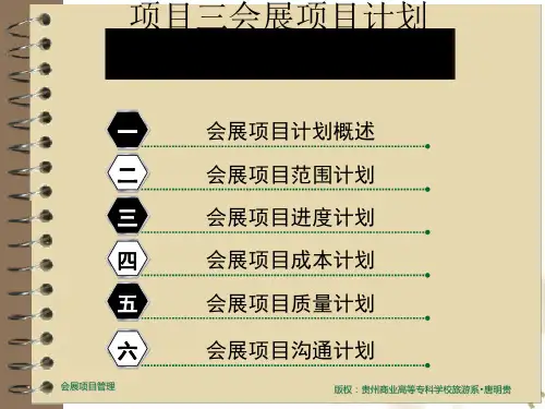 会展项目计划教材(PPT 48张)