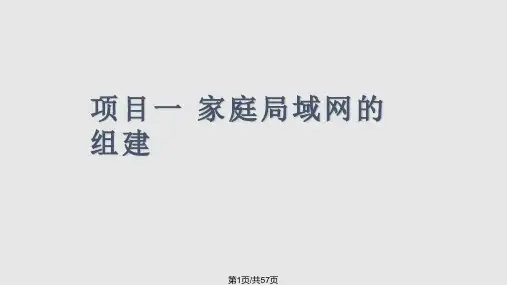 局域网组建项目实战PPT课件
