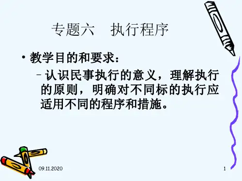 民事诉讼法执行专题PPT课件
