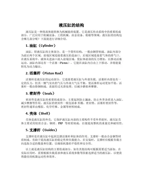 液压缸的结构