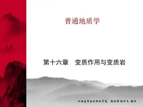 普通地质学-变质作用与变质岩PPT课件