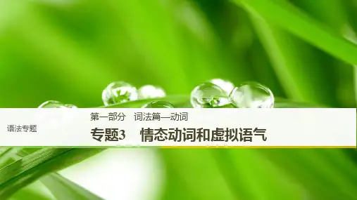 2019版高考英语一轮话题复习人教全国版课件：语法专题 第一部分 专题3 精品