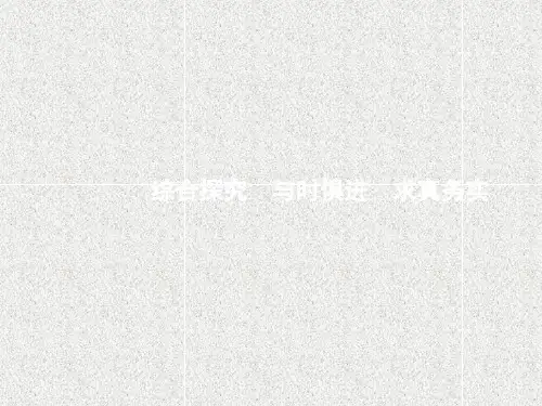 高中政治课件第二单元探索世界与追求真理 综合探究