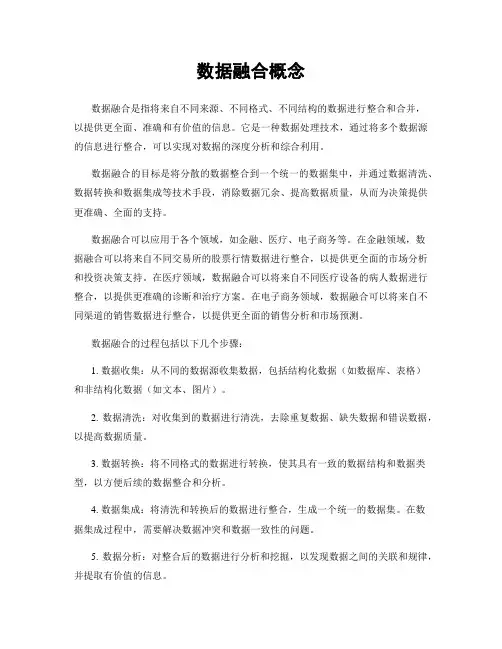 数据融合概念