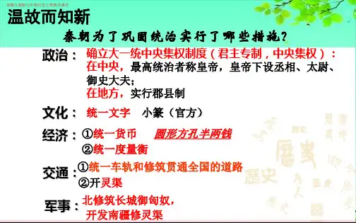 部编人教版七年级历史上册《秦末农民大起义》教学课件