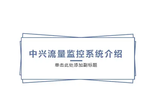中兴软创流量监控系统介绍