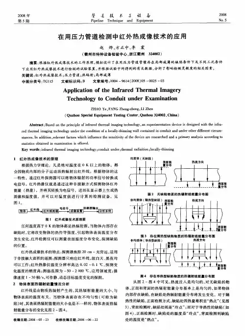 在用压力管道检测中红外热成像技术的应用