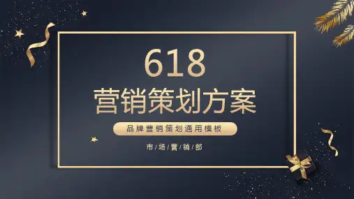 618营销策划方案PPT模板