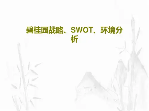 碧桂园战略、SWOT、环境分析38页PPT