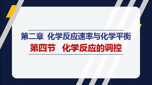 化学反应的调控ppt课件