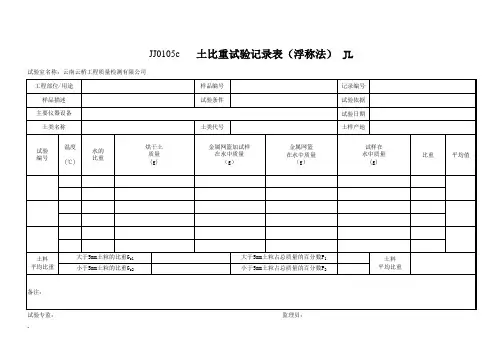 云南省公路工程建设用表标准化指南(试行版)1土
