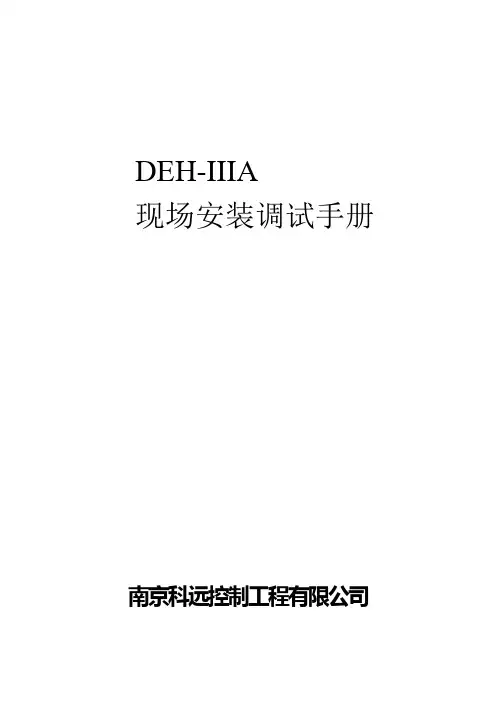 DEH现场安装调试手册