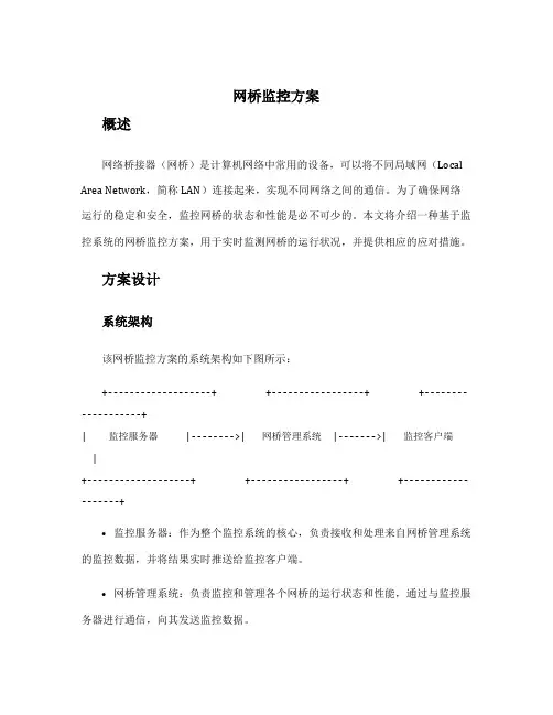 网桥监控方案