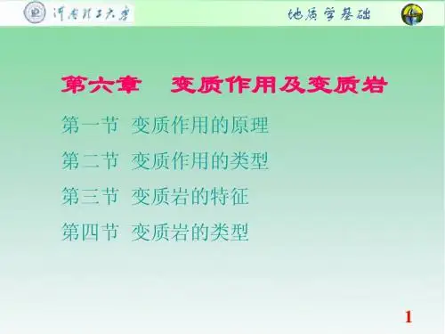 第六章 变质作用及变质岩60