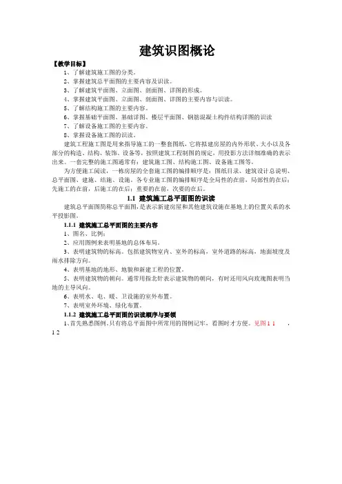 建筑识图概论