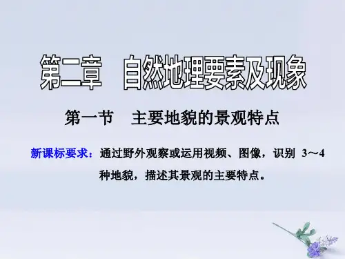 新教材高中地理2.1主要地貌的景观特点第一课时流水地貌和海岸地貌课件中图版必修第一册