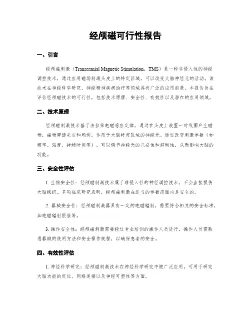 经颅磁可行性报告
