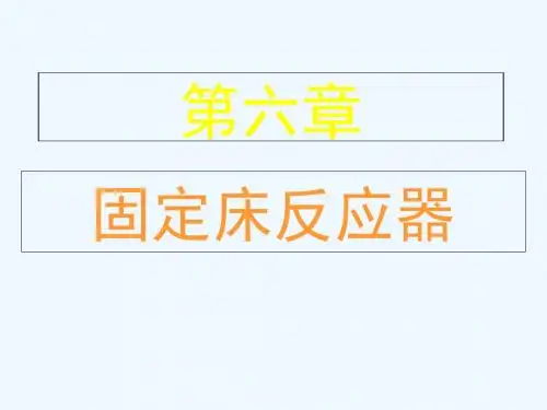 第六章_固定床反应器