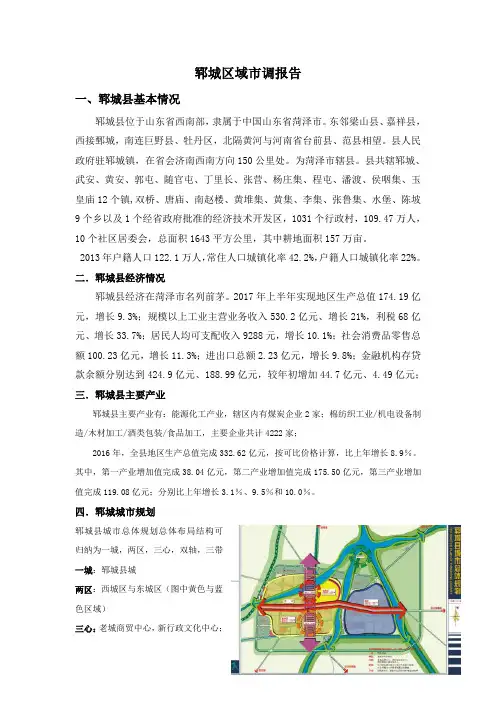 2018年2月郓城市调报告