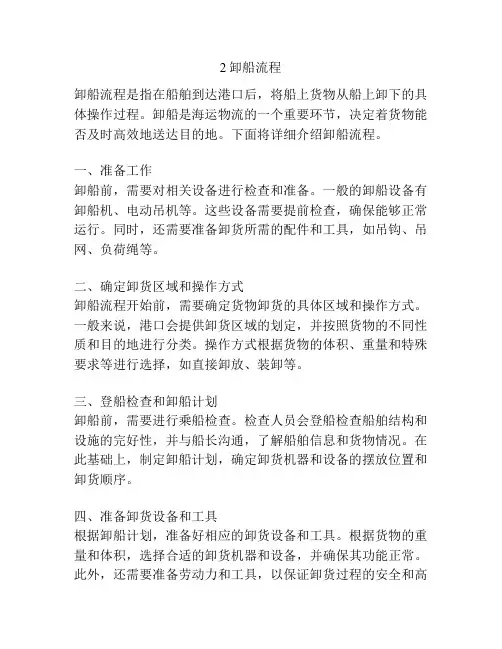 2卸船流程