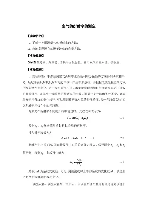 空气折射率