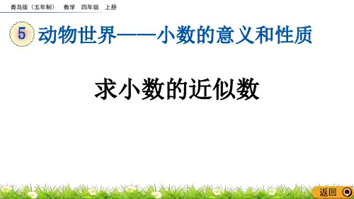 《求小数的近似数》小数的意义和性质PPT课件