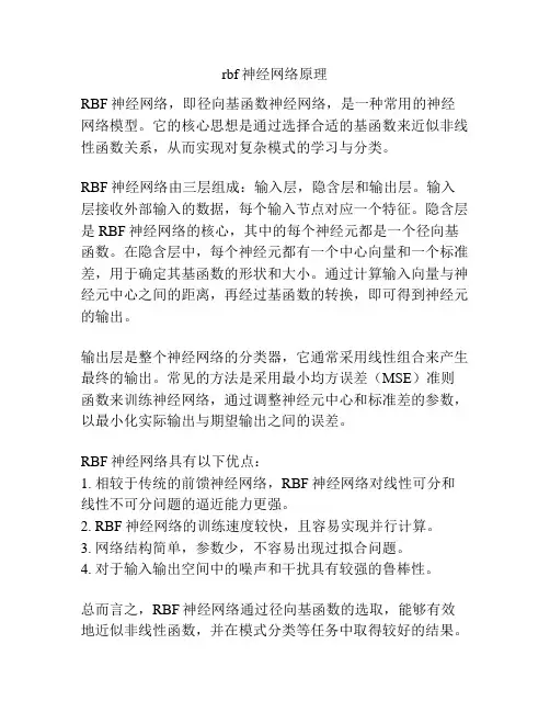 rbf神经网络原理